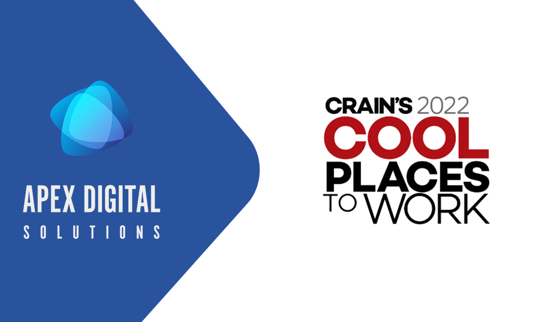Apex named a 2022 Crain's Cool Places to Work winner for fifth year-in-a-row
