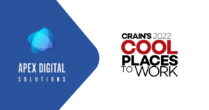 Apex named a 2022 Crain's Cool Places to Work winner for fifth year-in-a-row