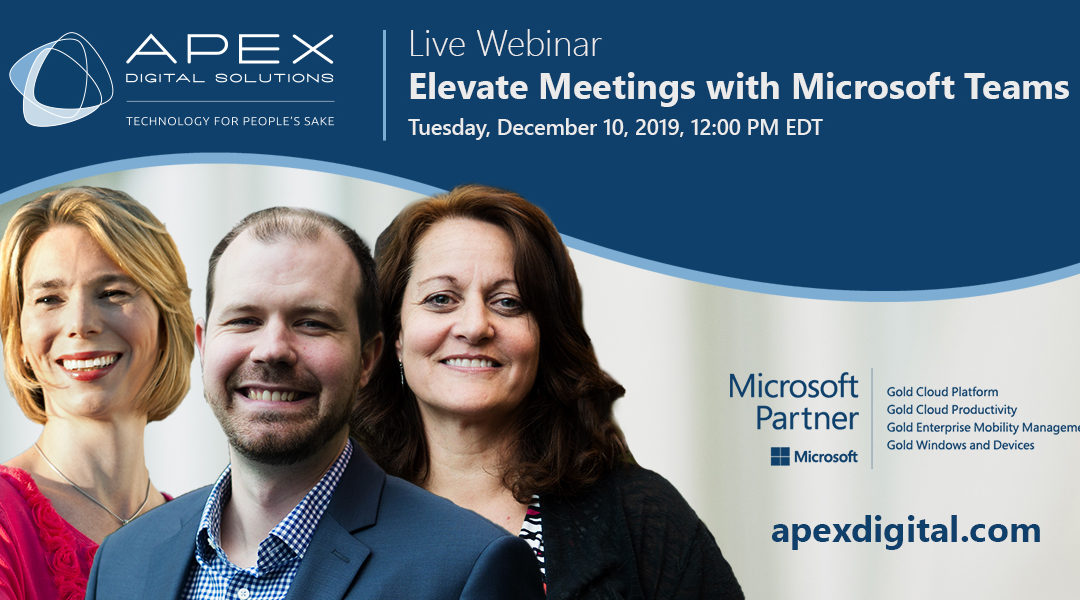 Webinar: Elevate Meetings with Microsoft Teams