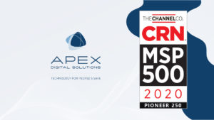 Apex Digital Solutions,The Channel Co. CRN 500 MSP Pioneer 250 Logo 2020 Nations Top Managed Service Provider