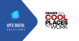 Apex Digital Solutions Honored on Crain's Cool Places to Work list in 2021
