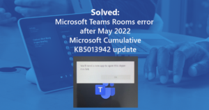 skype-mrx link teams rooms error