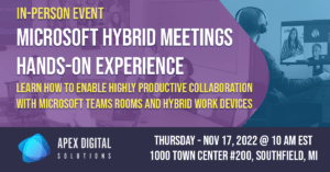 microsoft hybrid meetings hands-on experience